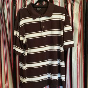 Men's striped polo shirt